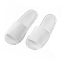 Тапочки одноразовые Махровые-Классик белые с открытым мысом 3,5мм №150 