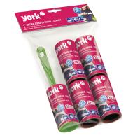 Ролик для чистки одежды (набор ролик пластиковый + 4 сменные липучки)