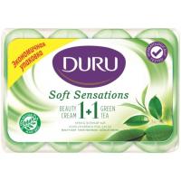Мыло туалетное DURU SOFT SENSATION Зеленый чай (э/пак) 4х90 гр. (1/4/12)
