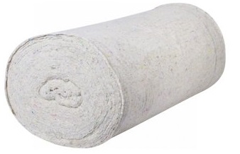 Полотно ХПП тряпка для пола ветошь белое плотное 210 грамм (ширина 0,75 м, рулон 50 метров) 