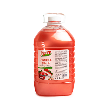 Крем-мыло Антибактериальное Клубника со сливками Inpure 5л