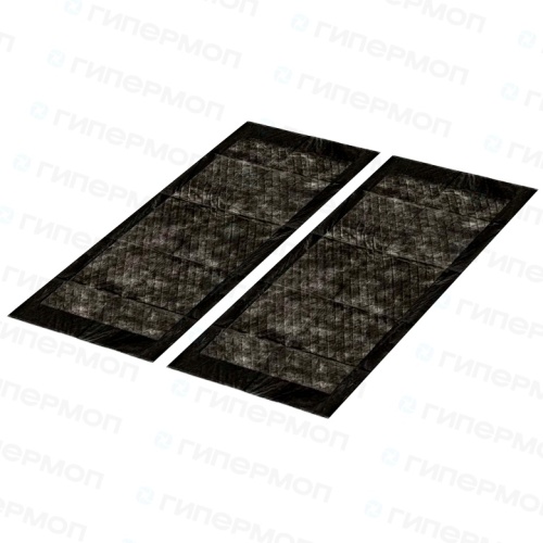 Коврики влаговпитывающие, черные, 60х40 см., к-кт 2шт.