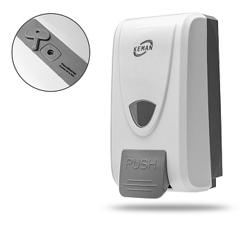 Диспенсер белый пластиковый для мыла-пены в картриджах