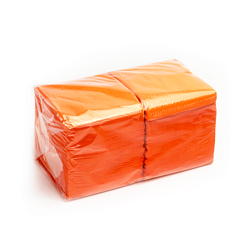 Салфетки 24х24см оранжевые БИГПАК 400шт/уп. (1/18)