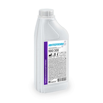 ИНТЕРХИМ 900/300, 1л. Усиленное низкопенное средство очистки и обезжиривания (1/10)