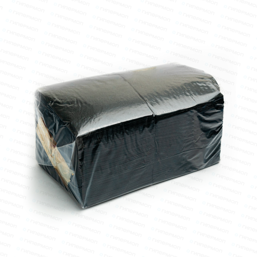 Салфетки 24х24см черные БИГПАК 400шт/уп. (1/18)