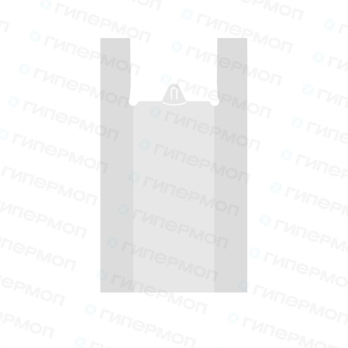 Пакет майка, Большой, Белый 42х60 (1/100/500)