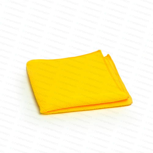 Микрофибра махра плотная 320гр желтая 40х40см