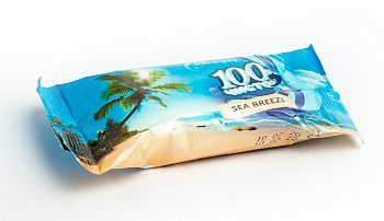 Влажные салфетки 100% Чистоты 15шт морская свежесть(140 упак/кор.) 
