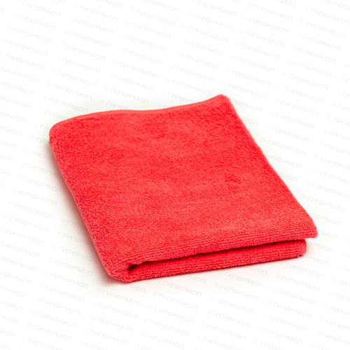 Микрофибра махра плотная 320гр красная 30х30см