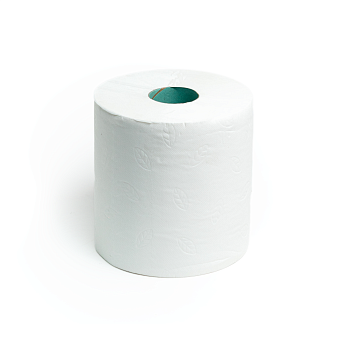 Полотенца бумажные в рулоне под диспенсер с центральной вытяжкой 150 м, 2-сл., тиснение соты, широкая втулка (1/6)