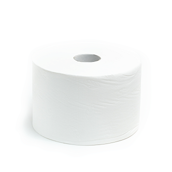 Туалетная бумага белая Pro, 2-сл., 120 м, центральная вытяжка МИНИ (1/6~12)