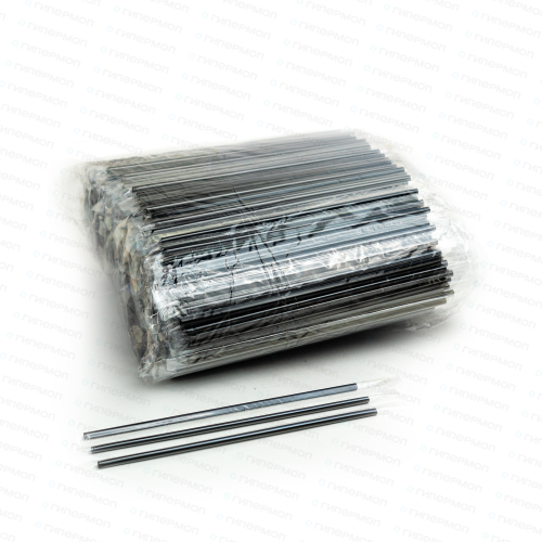 Трубочка прямая MILK широкая черная в индивидуальной упаковке для коктейля 8*240мм 500шт.(10 уп/кор)