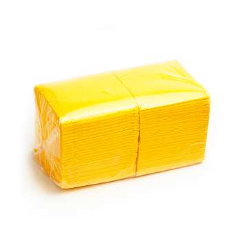 Салфетки 24х24см желтые БИГПАК 400шт/уп.(1/18)