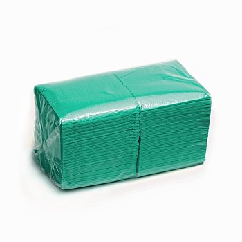 Салфетки 24х24см зеленые БИГПАК 400шт/уп. (1/18)