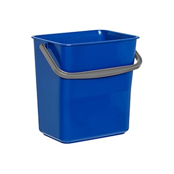 Ведро 6 л прямоугольное, цвет синий 