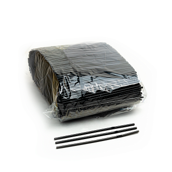 Трубочка гофра с изгибом черная для коктейля 5х210мм 1000шт. (1/12)