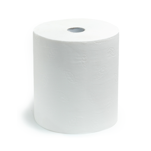 Полотенца бумажные в рулоне под диспенсер 150 м, 2-сл., тиснение соты, узкая втулка 38мм (1/6)