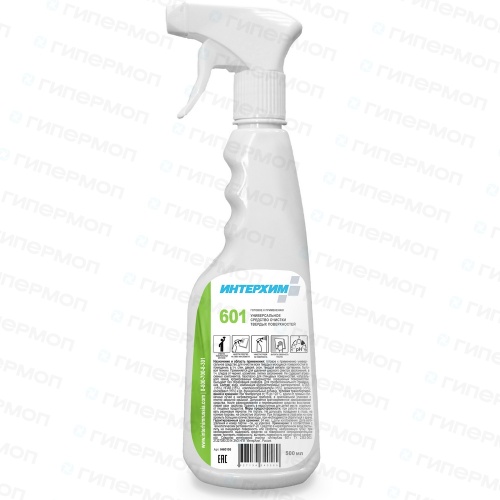 ИНТЕРХИМ 601 Универсальное средство очистки твердых поверхностей 0,5л + спрей (1/24)